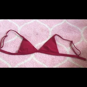 SHEIN red triangle bikini top